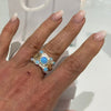 Opal Rising Silver & 9ct Gold Ring
