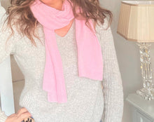  100% Pure Cashmere Long Scarf - French Pink