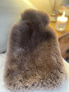 Luxury Sheepskin Hot Water Bottle Cover with Bottle - MINK