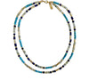 Meridian Gemstone & 24ct Gold Double Necklace