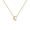 14ct Gold Plated Initial "C" Necklace