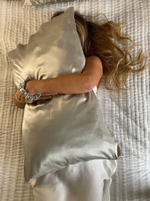  Luxury Pure Silk Pillow Case - SOFT GREY