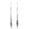 Sterling Silver Hammered Drop Earrings