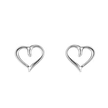  Sterling Silver Heart Earrings