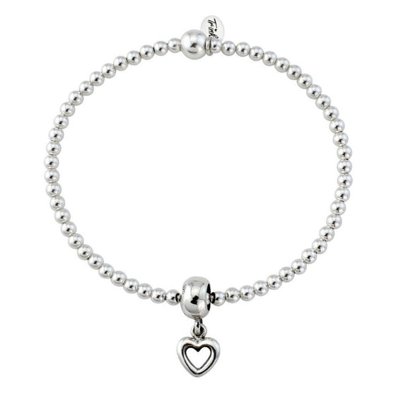 Sterling Silver Bracelet - Open Heart