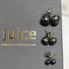 Grey Cultured Freshwater Pearl Button Earrings