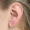 14ct Yellow Gold Plated Horsehoe Stud