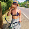 Summer Fedora Straw Hat - Brown