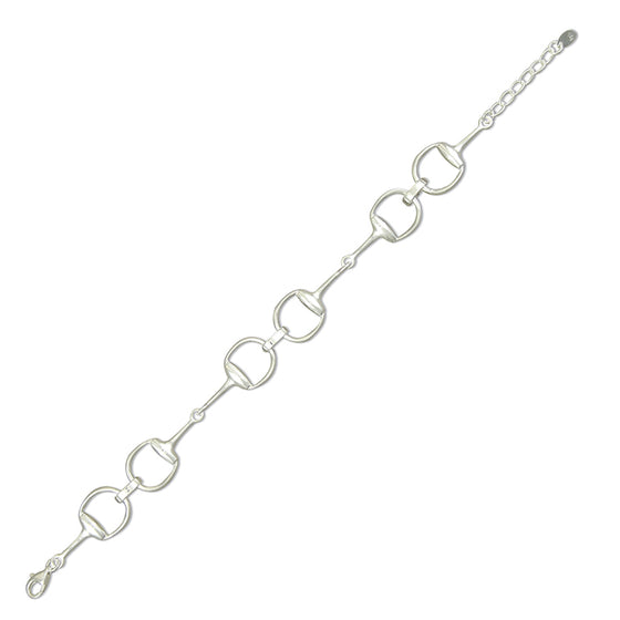 Sterling Silver Snaffle Bracelet