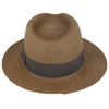 Summer Fedora Straw Hat - Brown