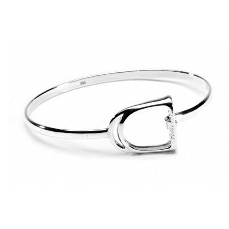 Sterling Silver Stirrup Bangle